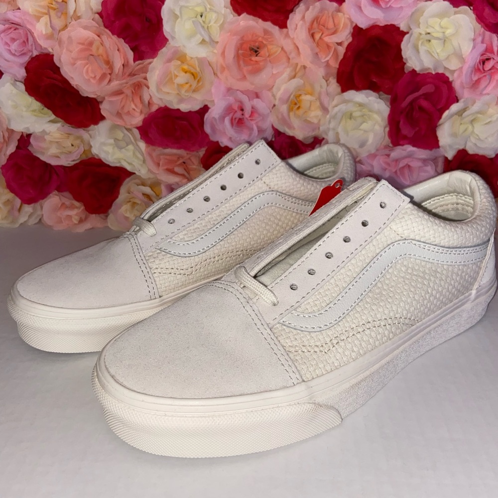 Vans Old Skool Marshmallow Woven Skate Shoes